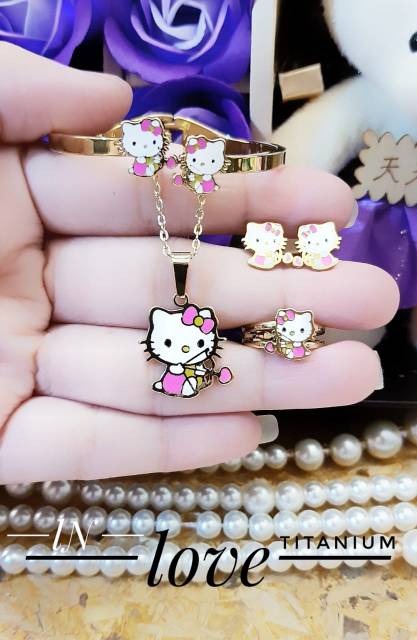 Titanium set peehiasan anak 2402g