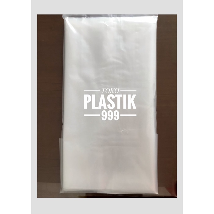 

Ginger- Kantong Plastik Besar PE Murni 50x75 Tebal 08 Bening Merek RR