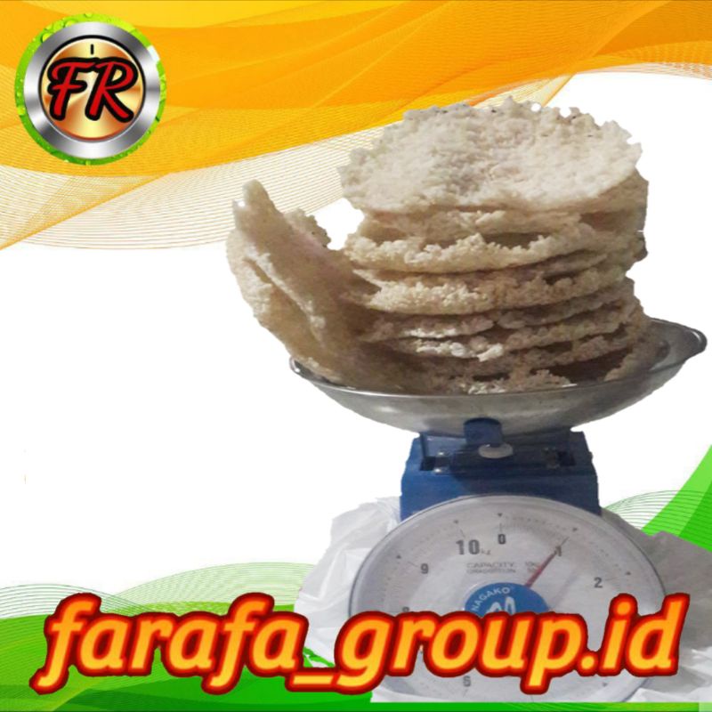 

intip teflon per kg mentah/ oleh-oleh khas sragen solo