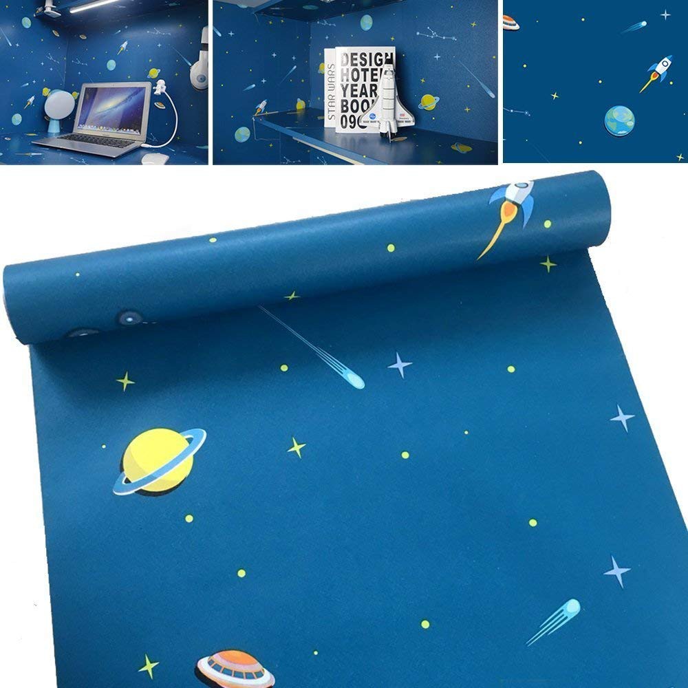 Wallpaper stiker dinding hisan dinding rumah dekorasi rumah dinding dekorasi plafon dekorasi kamar anak motif awan ukuran 45cmx9meter