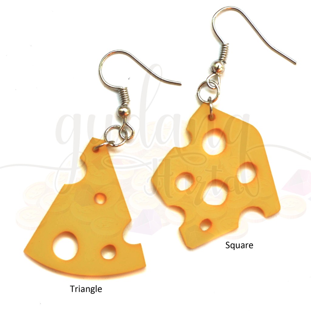 Anting Wanita Cheese Keju Lucu Unik GH 203453