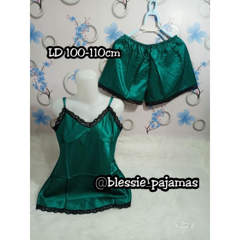 Homewear Tanktop Sexy Renda Hijau/BirU/Navy/Merah
