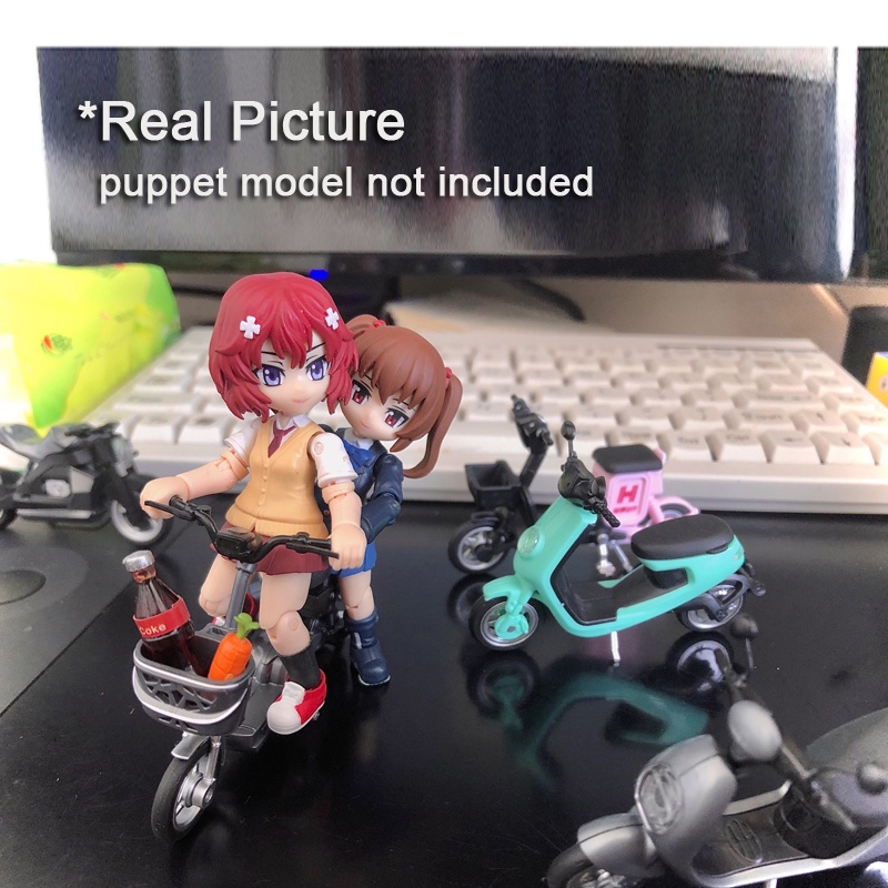 6pcs Miniatur Motor Klasik Elektrik 4D Skala 1 / 24 Bahan Plastik Untuk Koleksi / Hadiah