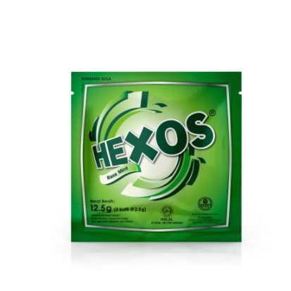 

Hexos Mint Permen pelega tenggorokan Permen Mint