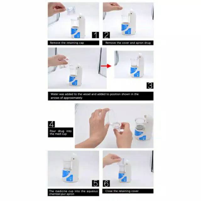 Alat Terapi Pernafasan Ultrasonic Inhale Nebulize