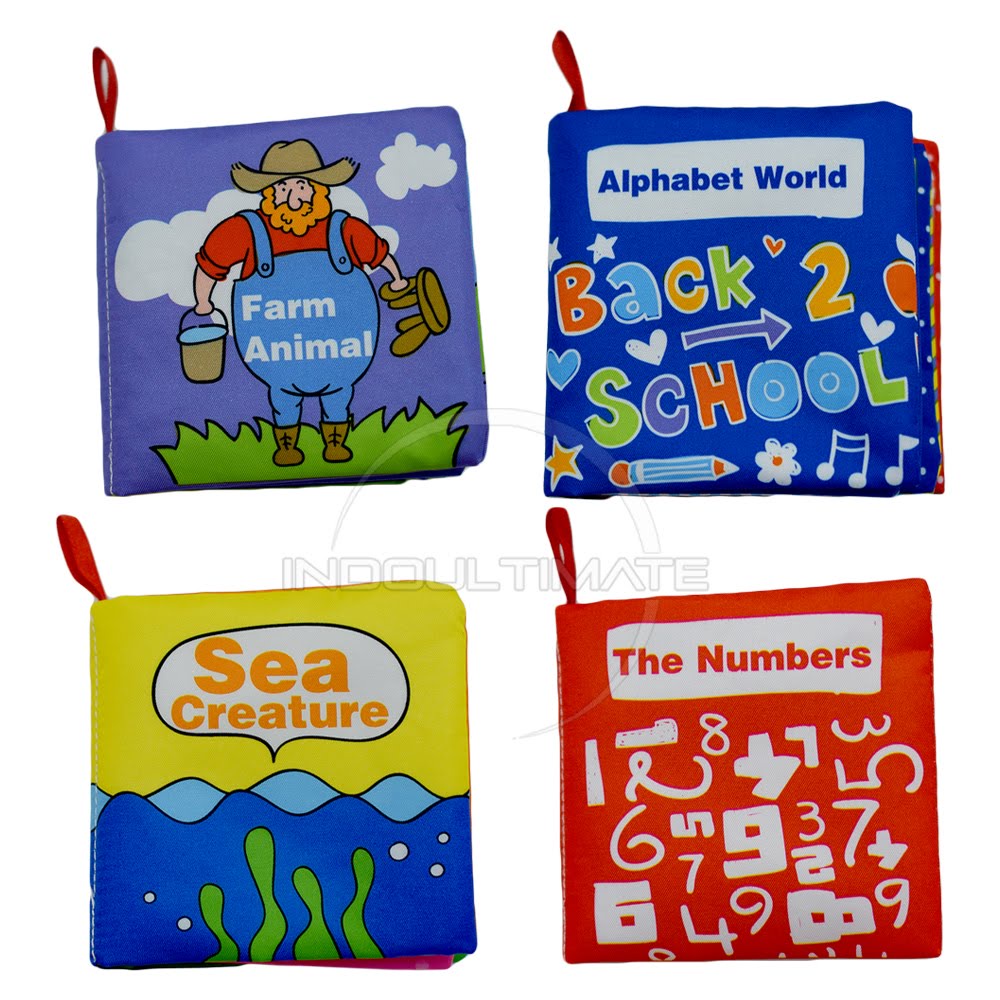 Mainan Buku Bantal Bayi Kain Buku TO-B13 Bantal Mainan Edukatif Soft Book Edukatif Mainan Anak Mainan Bayi Mainan Balita Mainan Edukasi Mengenal Angka Mengenal Huruf