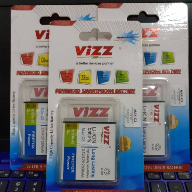 Vizz Baterai Original Vizz Andromax Max C3 / C3S Double Power Vizz