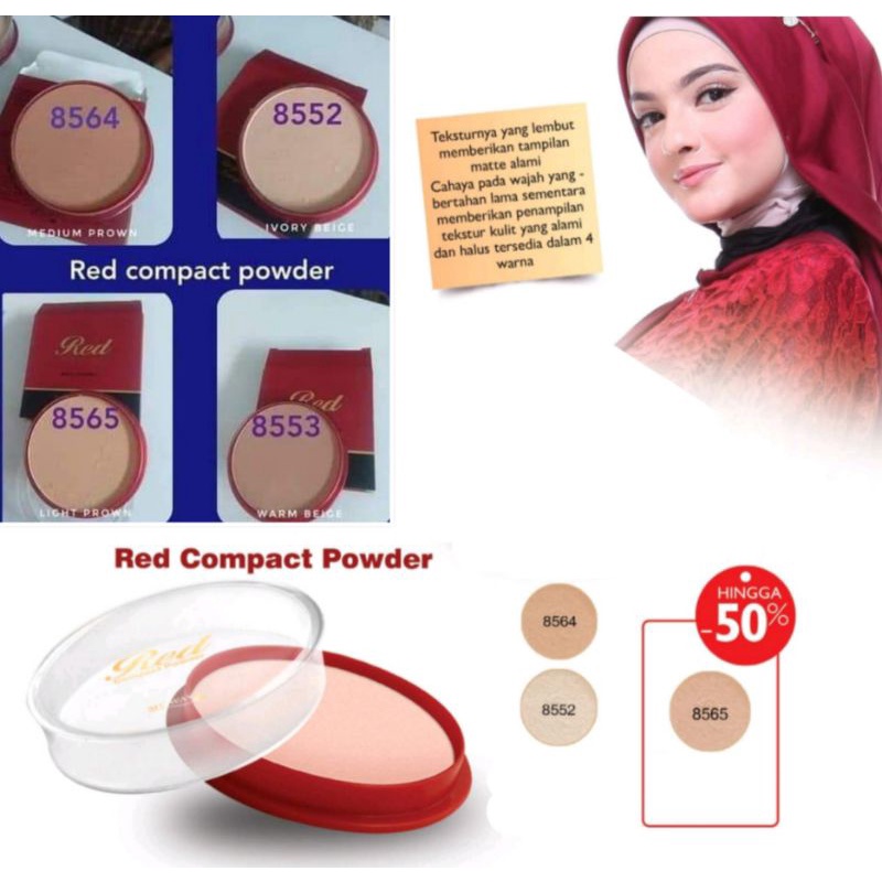 [TERMURAH] BEDAK PADAT COMPACT POWDER ARAB RED MY WAY