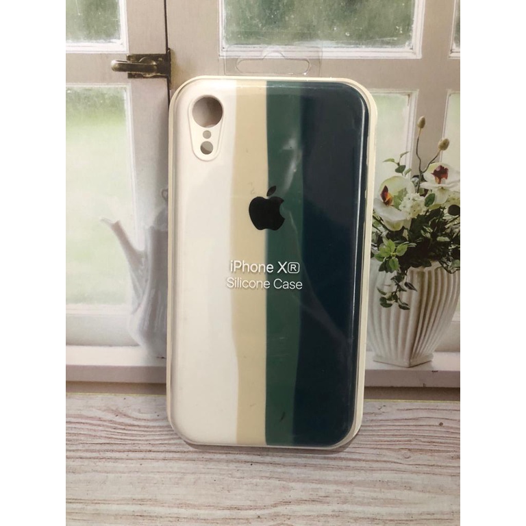 APPLE IPHONE XR SILIKON CASE NEW RAINBOW COVER