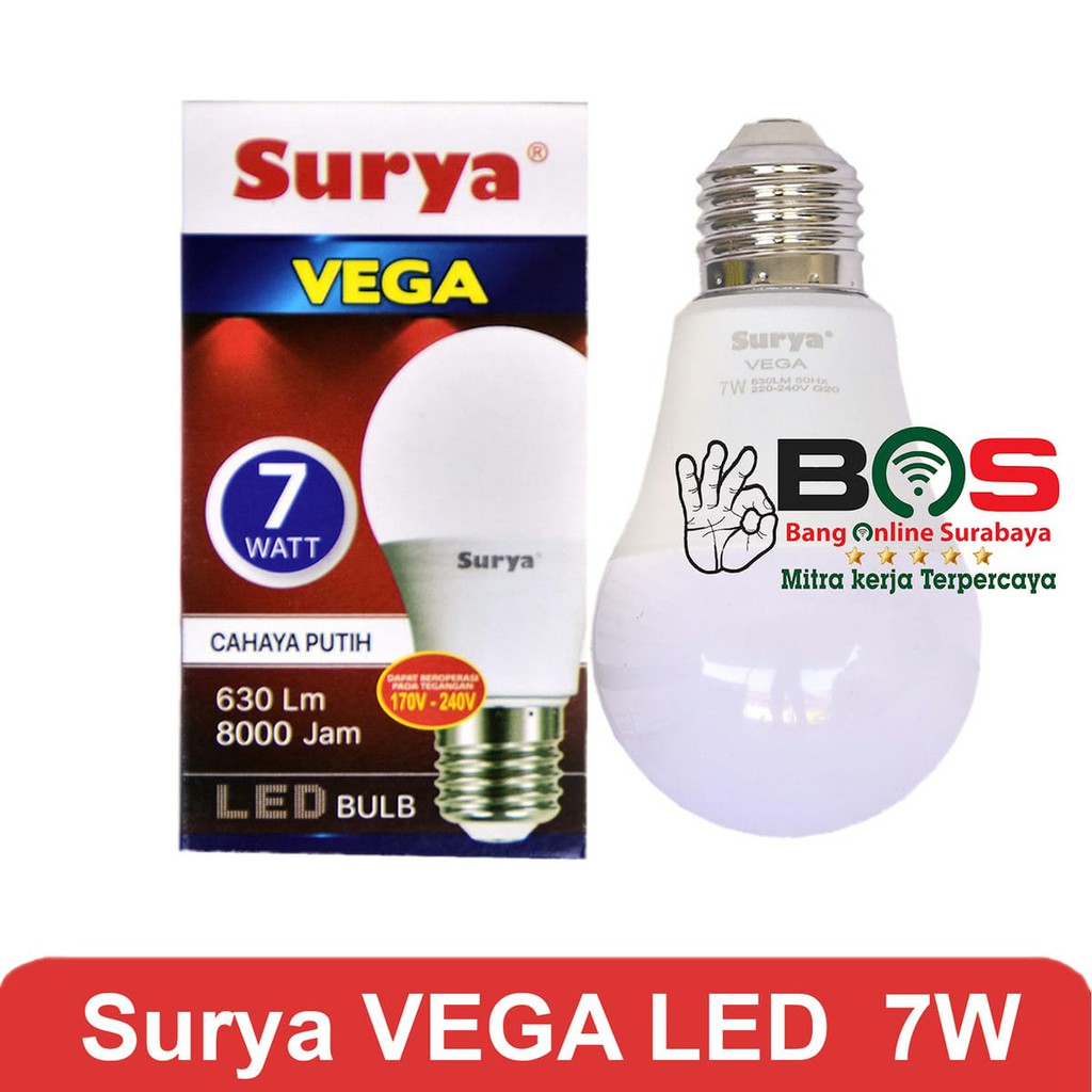 Bohlam Lampu LED Surya Vega 7W 7 Watt Surya Vega 7 Watt