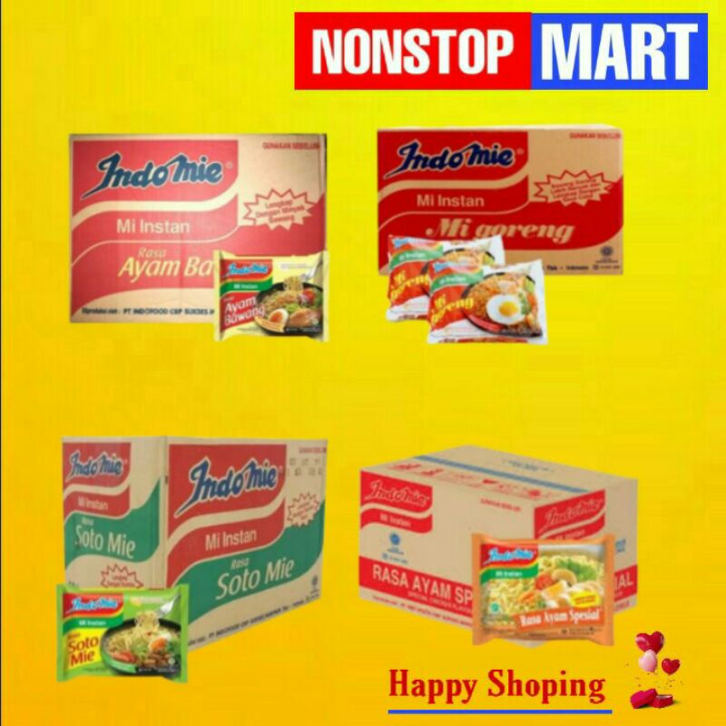 

INDOMIE Mi Instan all varian 1 Dus isi 40 pcs