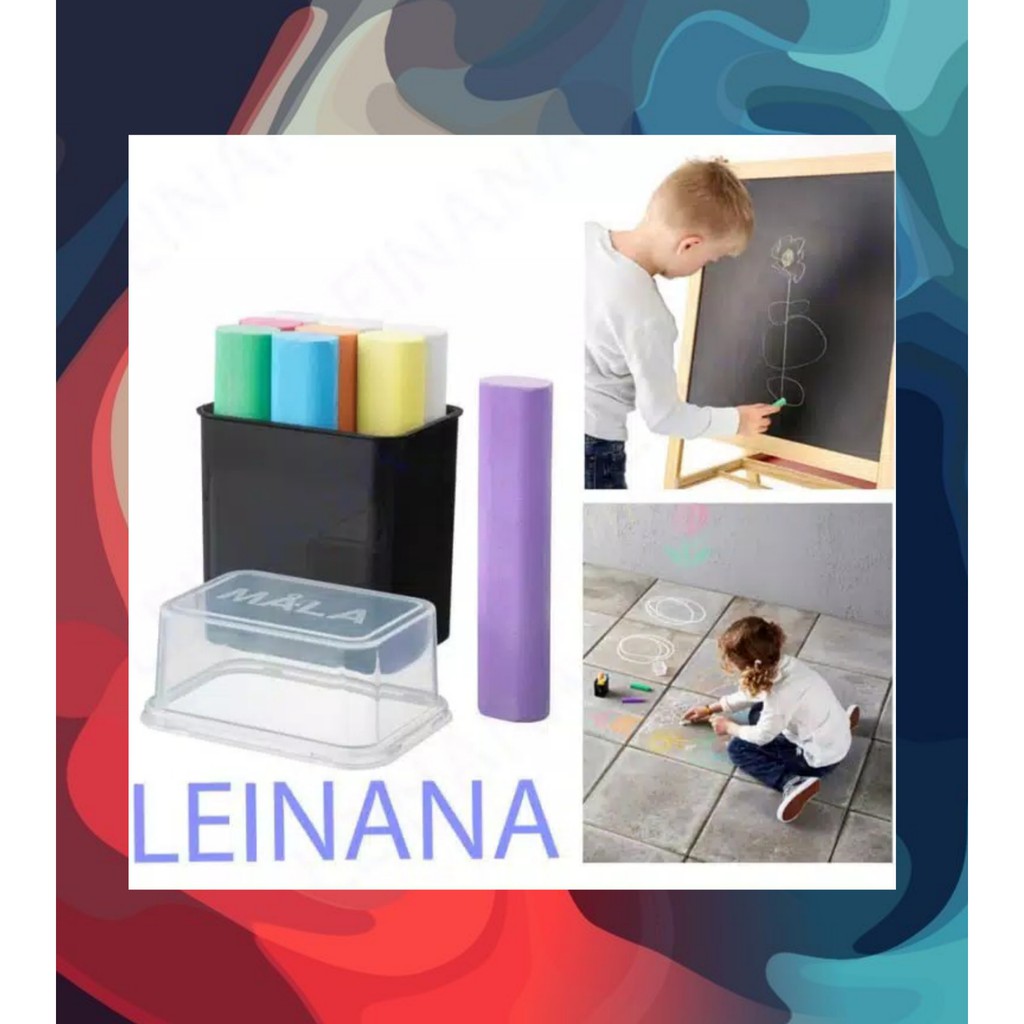 

Kapur Tulis MALA Warna Warni Set Isi 9 Pcs