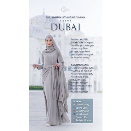 (PELUNASAN PO) ABAYA DUBAI BY COVER ME | ABAYA TERLARIS IED SERIES