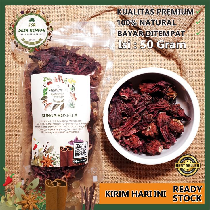 

COD Rosella Isi 50 Gram Kualitas Terbaik Asli 100% ORIGINAL Bunga Rosella