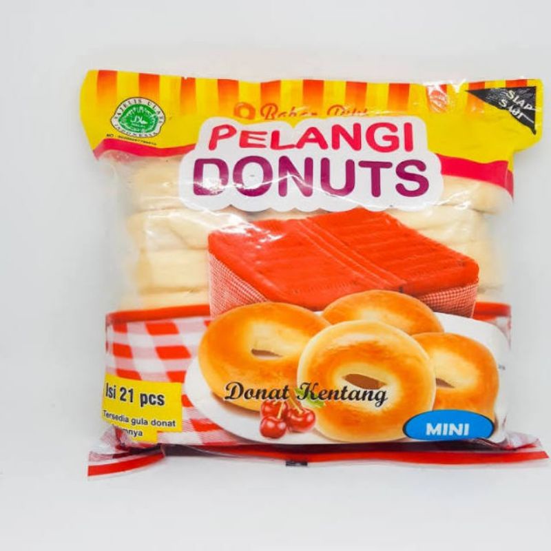 Donat Kentang Pelangi isi 21 pcs