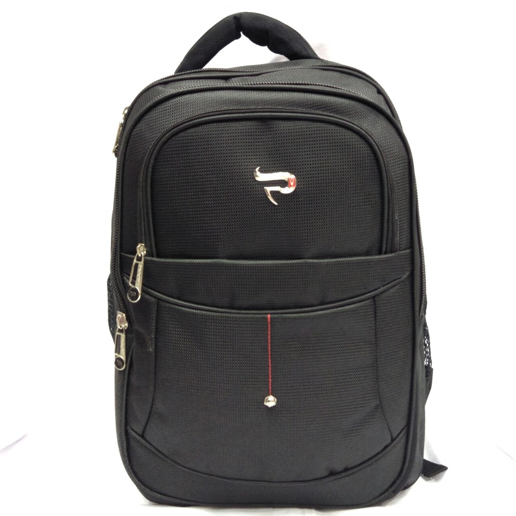 Polovill Tas Ransel Pria Dan Wanita Tas Punggung Backpack original - Black