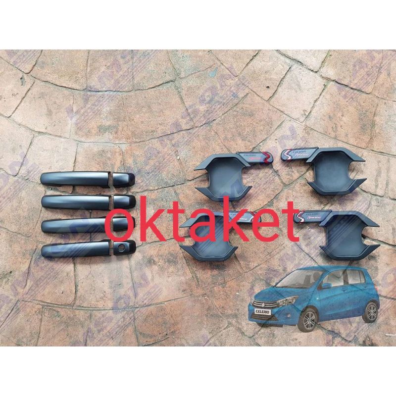 paket outer handle Suzuki Celerio hitam chrome