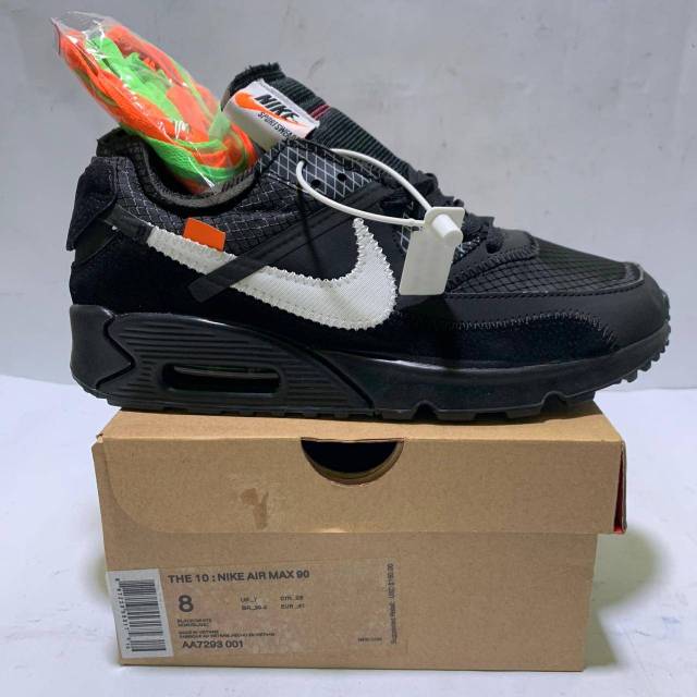 Sepatu Off White X Nike Air Max 90 Black