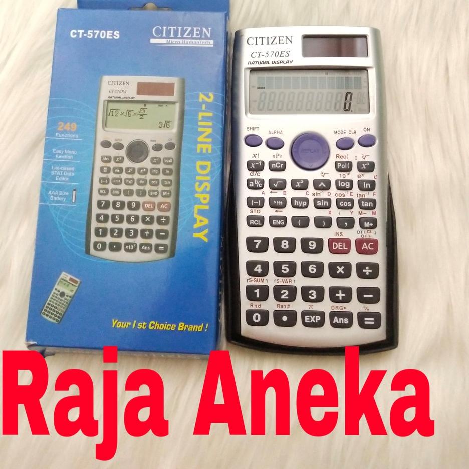 

Recomend Kalkulator Scientific Citizen CT 570 Es . Kalkulator anak Sekolah BIG DISPLAY Citizen 570 ES 사