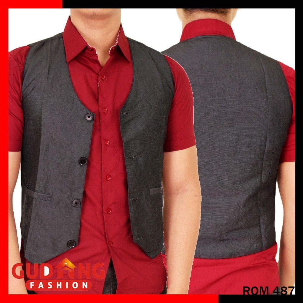 Vest Rompi Cowo Pria Laki / Semi Formal Pesta Fahion Party Clubbing (COMB)