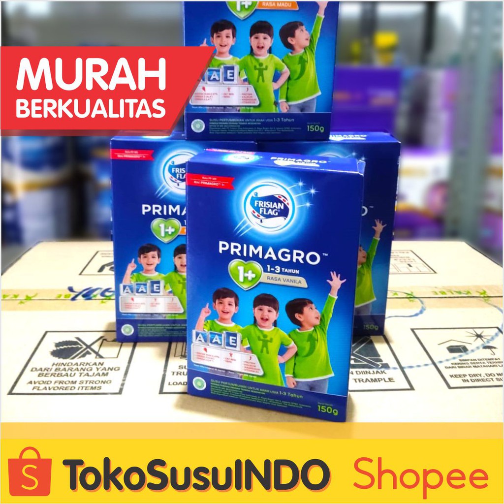 Frisian Flag Primagro 1+ Vanilla 150 gr (1-3 tahun) Susu Formula