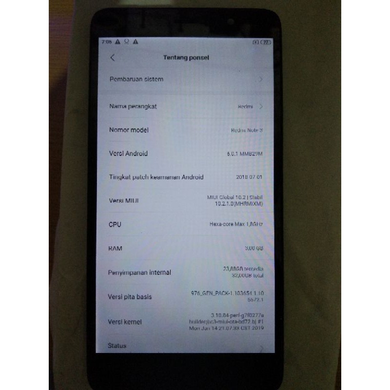 MESIN REDMI NOTE 3 SE (KATE) 3/32GB