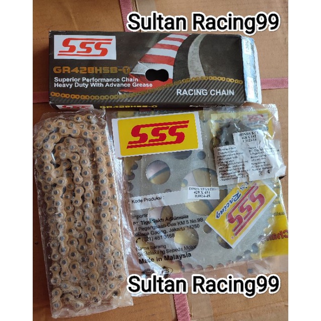 Gir Gear Set SSS 428 HSBT Megapro Tiger CB 150R New CBR Sonic 150R Verza CB GL Max Pro