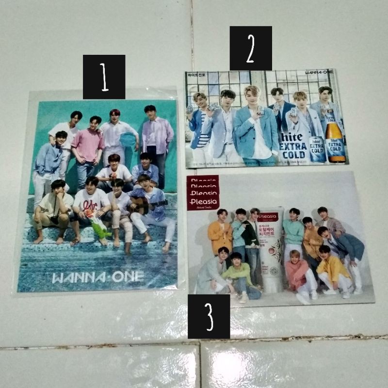 [READY, BACA DESC] WANNA ONE PHOTOCARD POSTCARD SUMMER POP UP STORE HITE PLEASIA