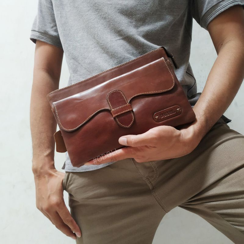Handbag Pria Dan Wanita Kulit Asli | Clutch Bag Kulit