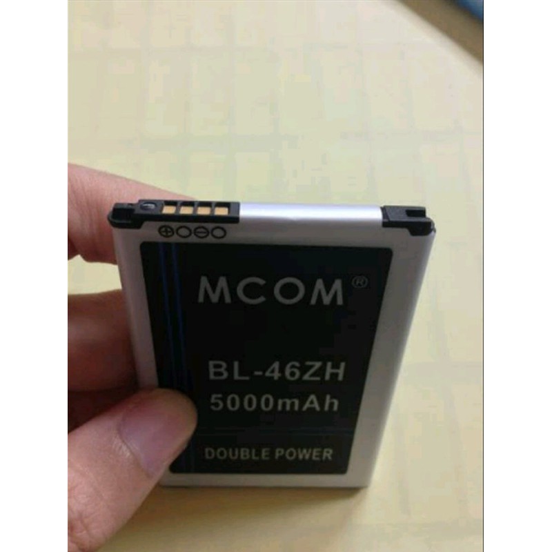 Battery Batre Baterai Double Power Mcom LG BL46ZH BL-46ZH K7 MS330 LS675 K8 K350