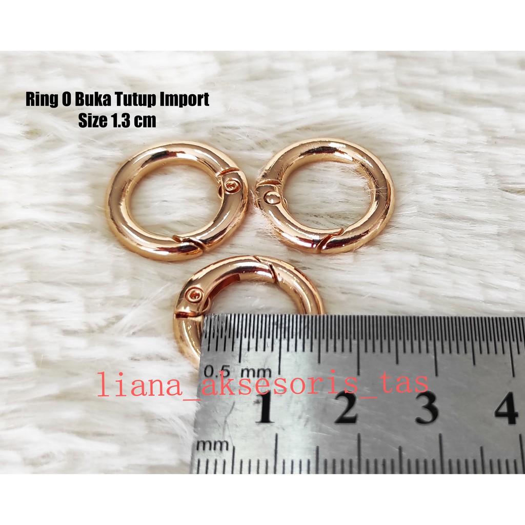 -RING O BUKA TUTUP TAS 1.3 CM TEBAL IMPORT - RING O BUKA TUTUP UNTUK TAS WANITA - AKSESORIS TAS WANI