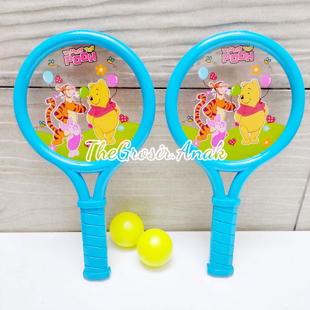 Pingpong Karakter Princess Minnie Daisy Spiderman Mainan Bet Tenis Meja Anak