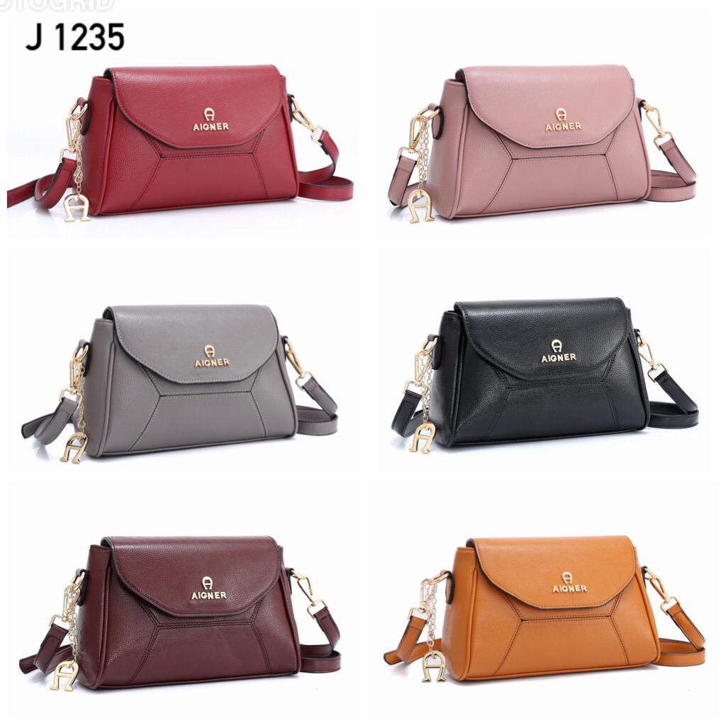 Tas AIGNER CROSS BODY 1235 B531  LOP 22  batam impor original fashion branded reseller sale