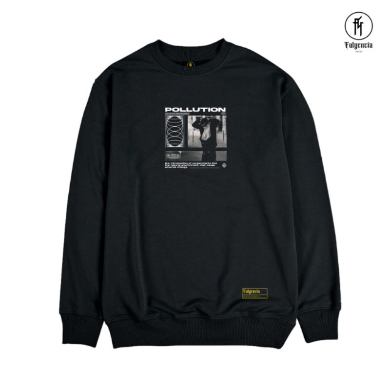 CREWNECK POLLUTION ORIGINAL FULBENCIA | SWEATER CREWNECK CASUAL ORIGINAL