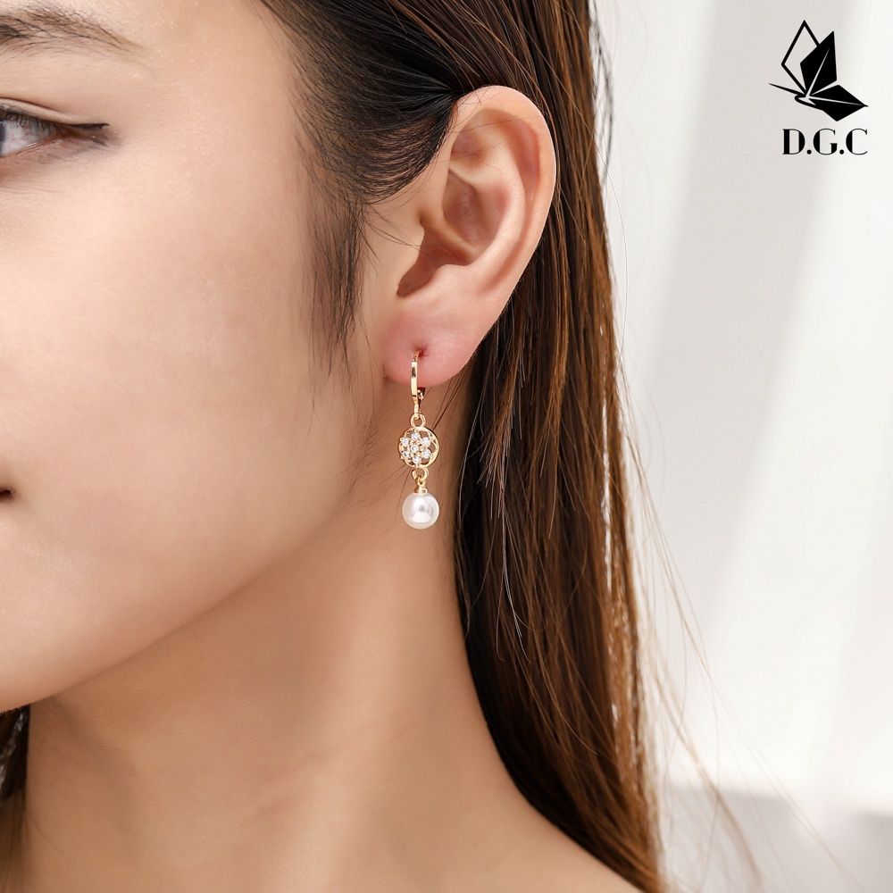 ✨♥️✅COD Anting Mutiaria Wanita Aksesoris Titanium Fashion Earrings Tusuk D172