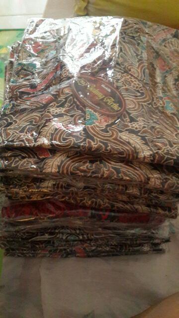 Bswart Batik Hrb026 Kenongo Hem Pendek Padi Pekalongan M L Xl Batik Pria Murah Modern Grosir