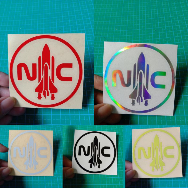 

sticker cutting NC (nasa crew)