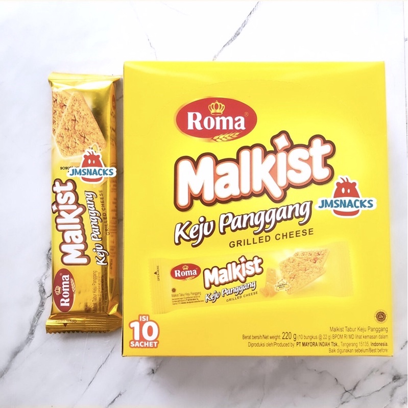 

[PROMO!!] Roma Malkist Keju Panggang 1 PAK isi 10x22gr - Biskuit nikmat diskon