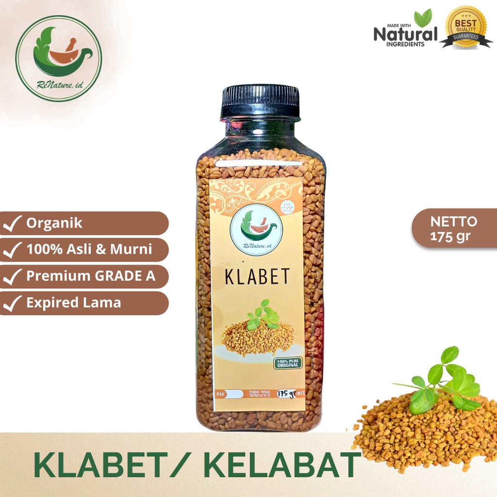 

PROMO!!! 175 GRAM BIJI KLABET / KELABAT RENATUREID KLABET ALBA HULBAH FENUGREEK ASLI KUALITAS PREMIUM BUMBU DAPUR JSR REMPAH