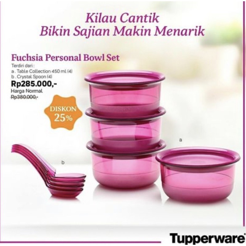Fuchsia Personal Bowl Set (4)