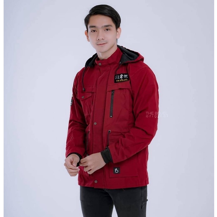 Jaket Pria bahan canvas-kanvas premium -jaket parka pria original asli tebal