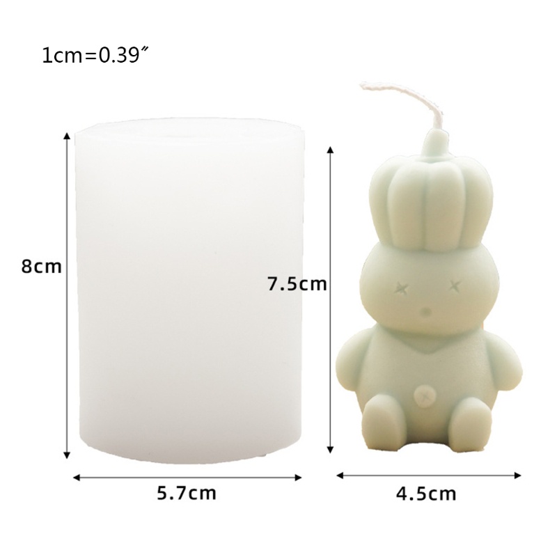 Cetakan Sabun / Permen / Fondant Bentuk Labu Halloween 3D Bahan Silikon