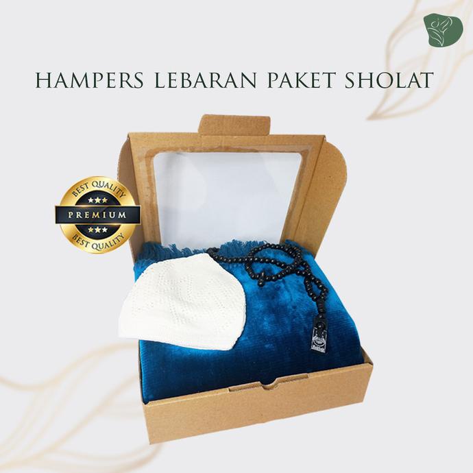 

Hampers Lebaran Perlengkapan Shalat Box 3 in 1 Hampers Ramadhan