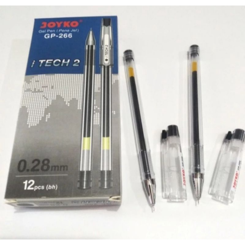 

BOLPEN GEL HITECH HITAM TYPE GP-266 MERK JOYKO