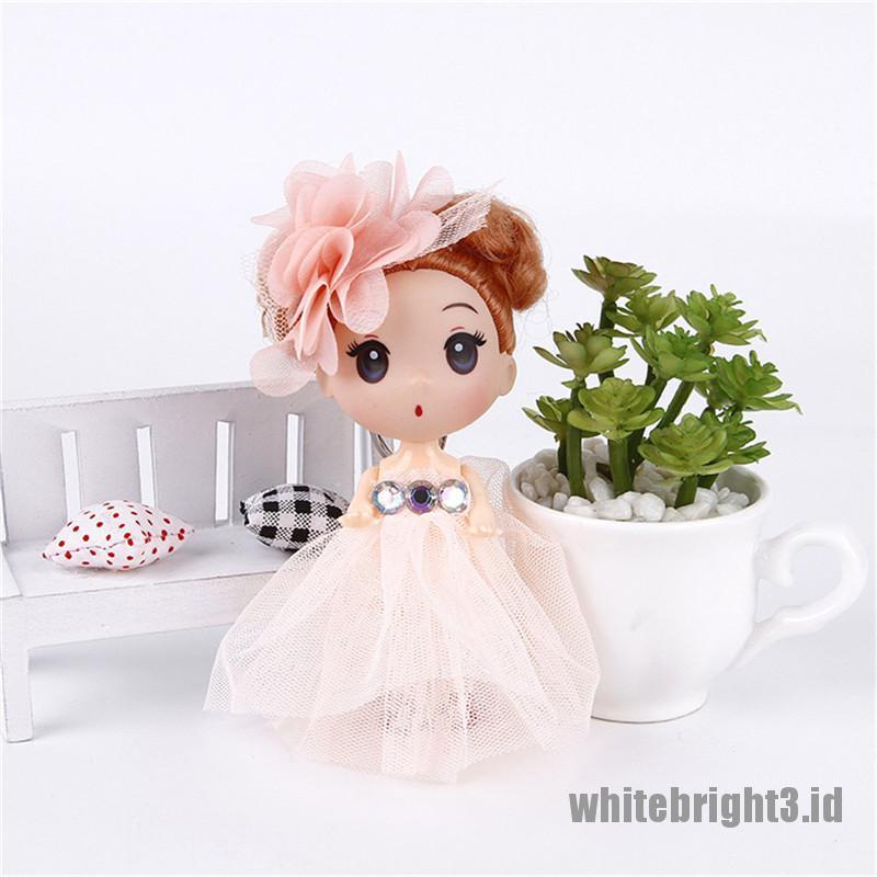 (white3) 12cm Gantungan Kunci Boneka Ddung Mini Lucu