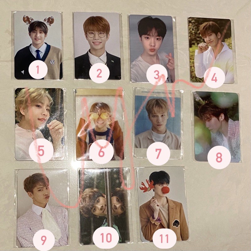 PC Photocard SANHA JINJIN MJ ROCKY ASTRO Kihno 2nd Astroad Starlight Xmas