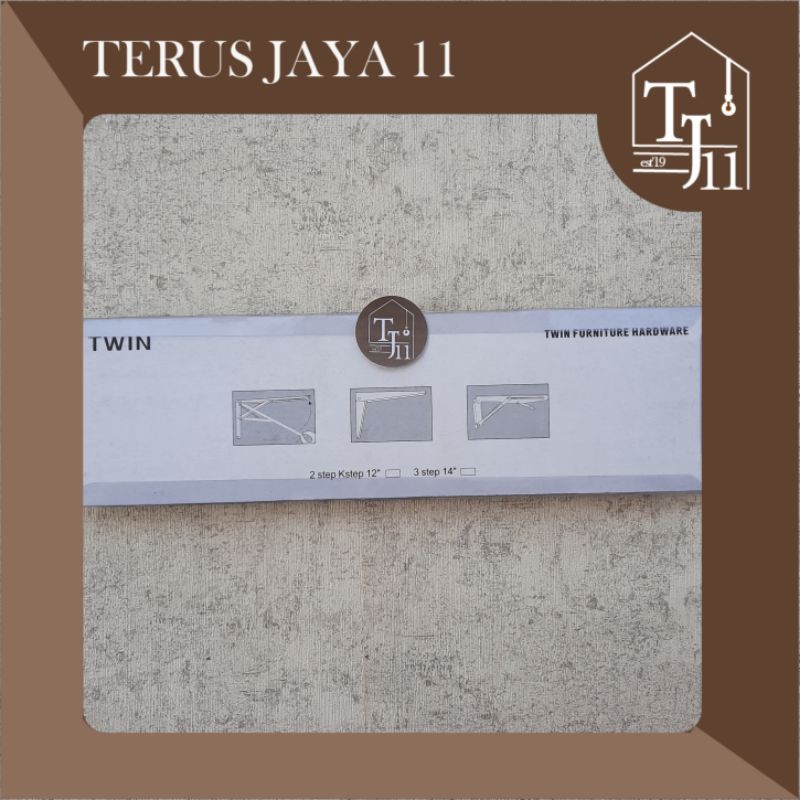 Siku Lipat / Siku Wallshf / Fold Bracket TWIN ukuran 34Cm harga grosir