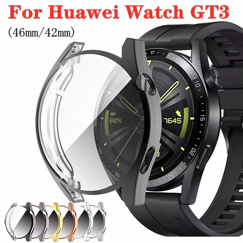 Bumper Case Cover Huawei Watch GT3 Soft Case Silicone TPU Case Cover Pelindung Smartwatch