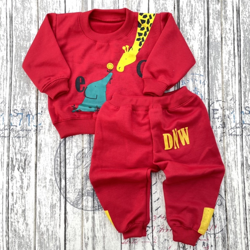 PROMO 7.7 Setelan Joger Bayi Setelan bayu Bayi Outer bayi Baju Musim Dingin Bayi DNW BABY