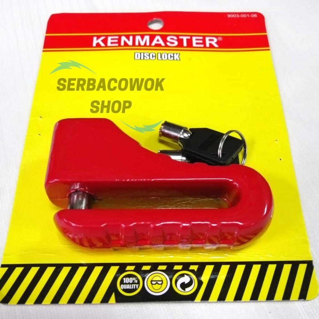 Gembok Cakram Disc Brake Lock Sepeda Motor Kenmaster Kunci Pengaman Termurah Berkualitas